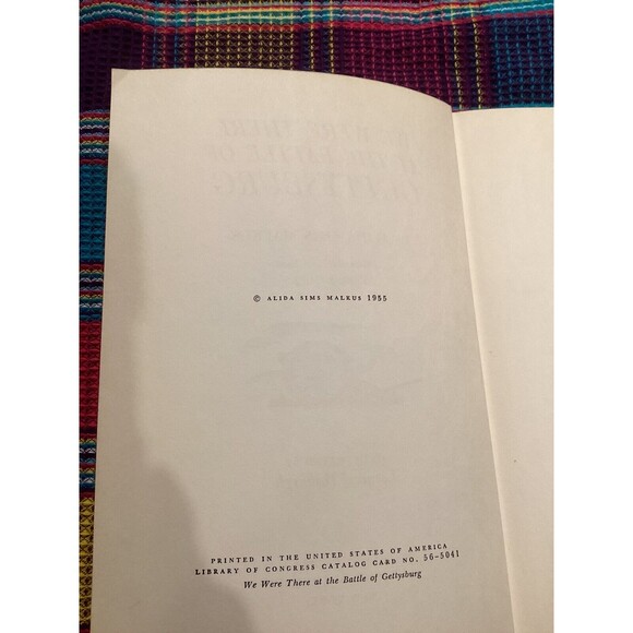 Vintage 1955 We Were At The Battle of Gettysburg Hardcover Book Grosset & Dunlap - Picture 9 of 13